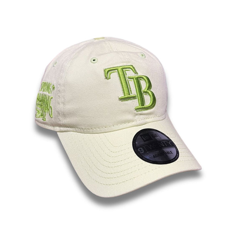 Rays New Era Pastel Green 2025 Spring Training TB 9Twenty Adjustable Hat