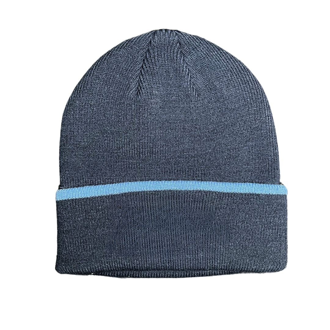 Rays Nike Navy TB Patch Terra Cuffed Knit Hat