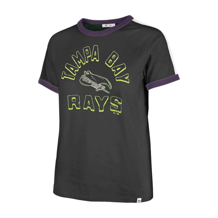 Rays Women's 47 Brand Black City Connect Skateray Raglan T-Shirt