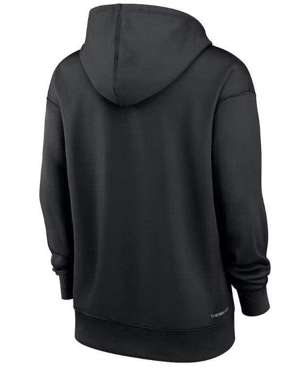 Rays Women's Nike Devil Rays Black Authentic Collection Coop Therma Hoodie