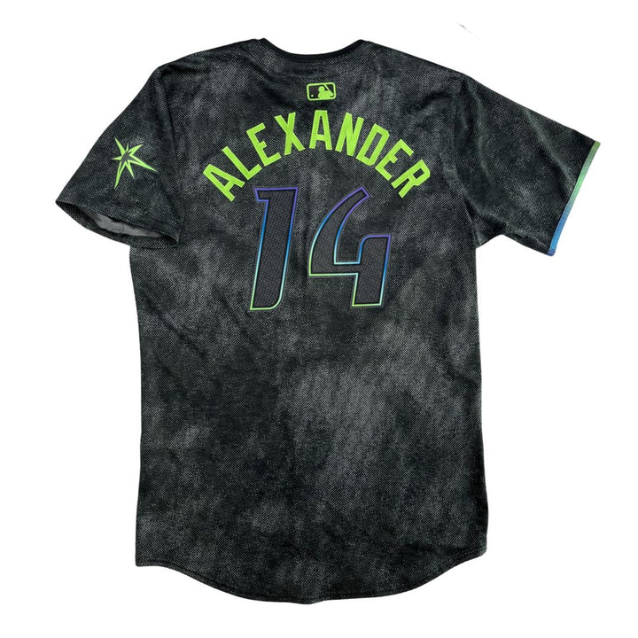 Rays Tyler Alexander Team Issued Authentic City Connect Jersey