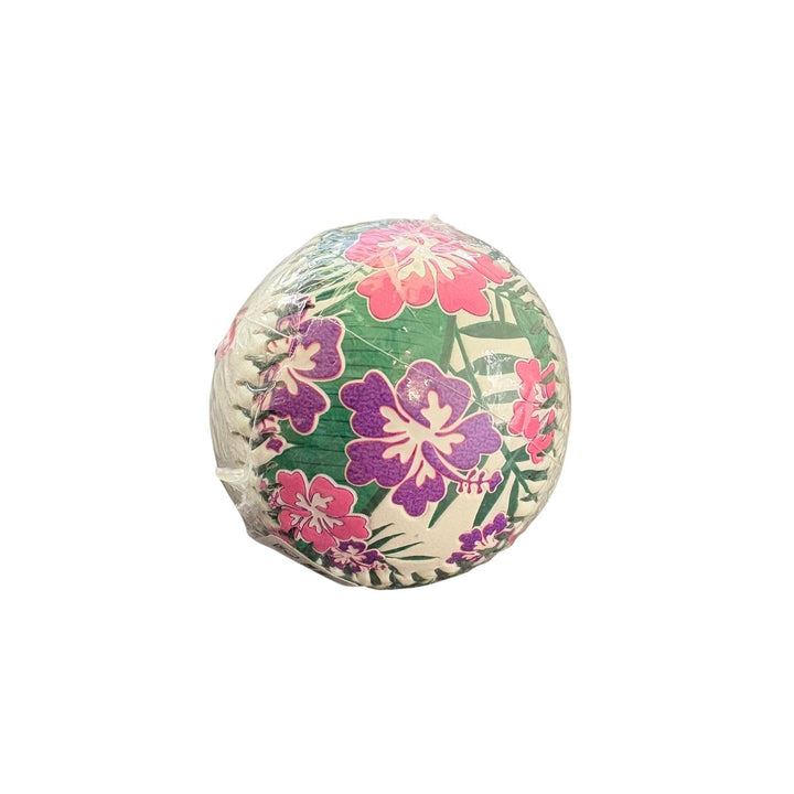 Rays White and Pink Aloha Hibiscus Rawlings Baseball