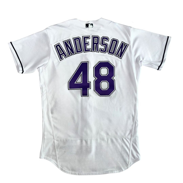 Rays Nick Anderson Team Issued Authentic Devil Rays Jersey