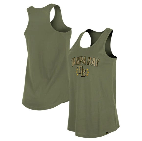 Rays Women's Nike Camo Armed Forces Tampa Bay Dri Fit Tank Top