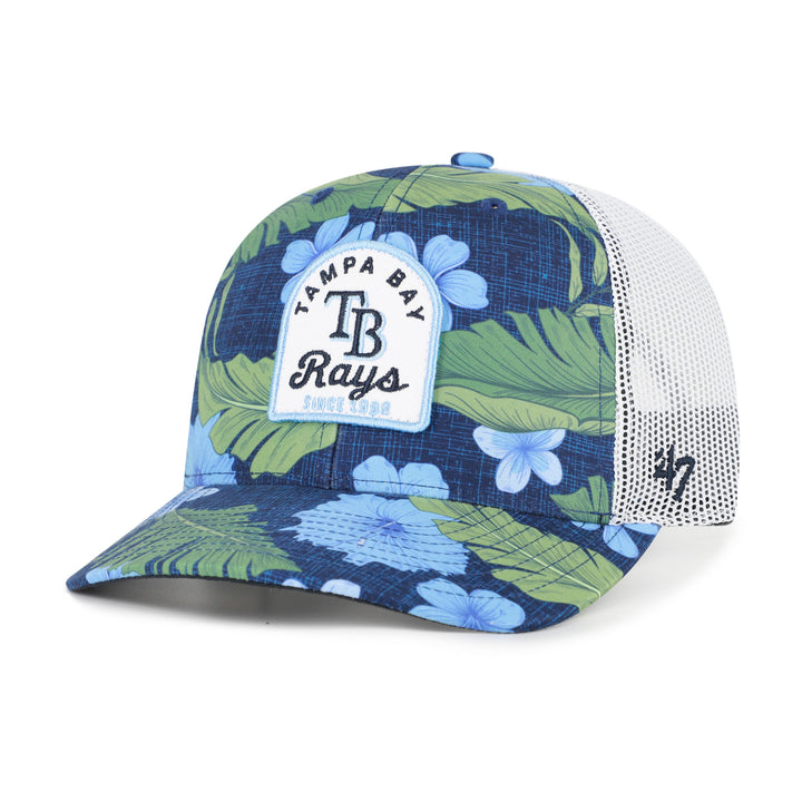 Rays '47 Brand Floral Beach Side Trucker Snapback Hat