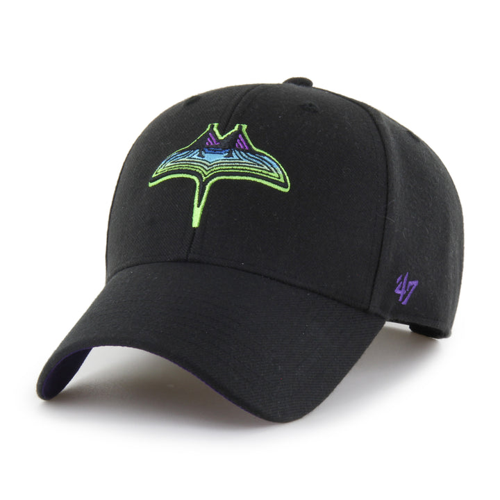 Rays '47 Brand Black City Connect Skyray Pelican MVP Adjustable Hat