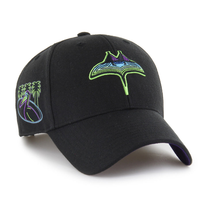 Rays '47 Brand Black City Connect Skyray Pelican MVP Adjustable Hat