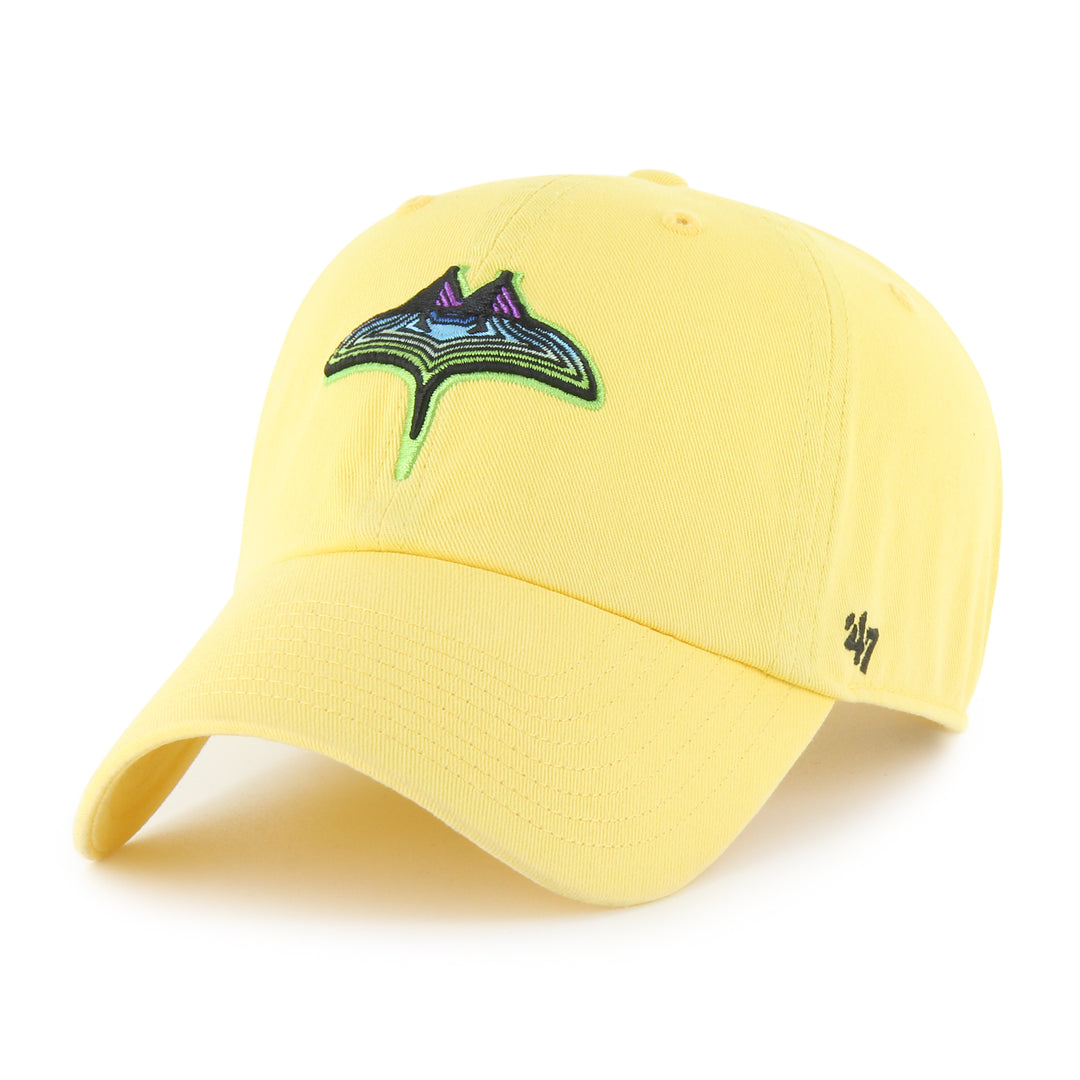 Rays '47 Brand Yellow City Connect Skyray Clean Up Adjustable Hat