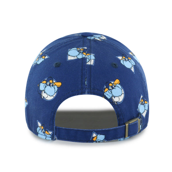Rays Kids '47 Brand Navy Raymond Printfetti TB Clean Up Adjustable Hat