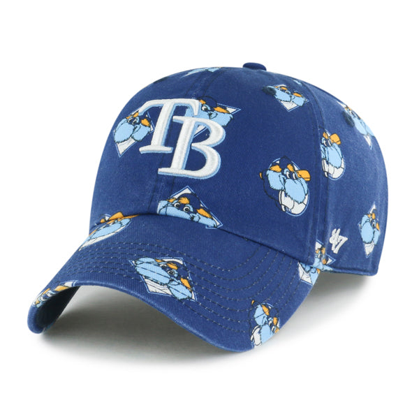 Rays Kids '47 Brand Navy Raymond Printfetti TB Clean Up Adjustable Hat