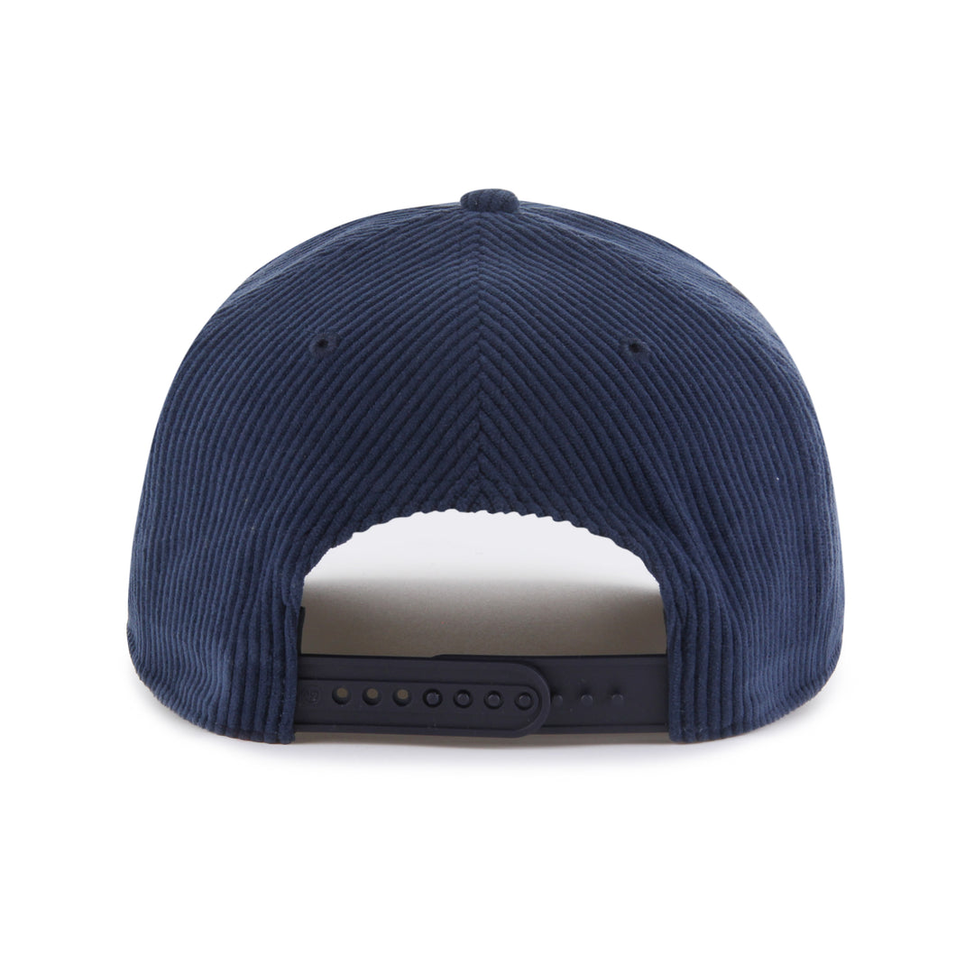 Rays '47 Brand Navy Corduroy Wordmark Hitch Snapback Hat