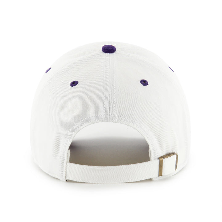 Rays '47 Brand White Purple Throwback 2005 Devil Rays Clean Up Adjustable Hat