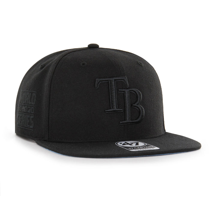 Rays '47 Brand Black TB World Series '20 Captain Snapback Hat