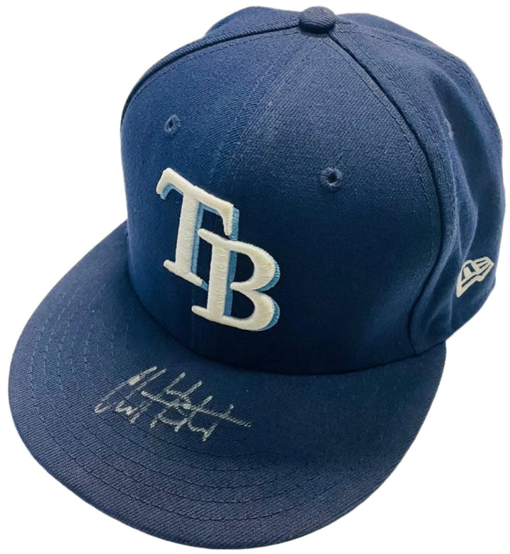 Rays Christian Bethancourt Team Issued Authentic Autographed TB Hat