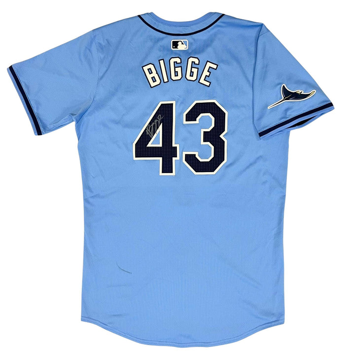 Rays Hunter Biggie Team Issued Authentic Autographed Burst Jersey