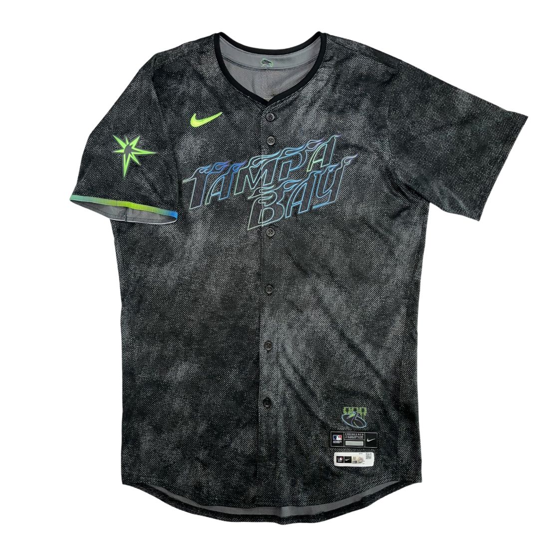 Rays Tyler Zuber Team Issued Authentic City Connect Jersey