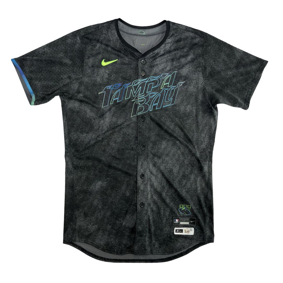 Rays Richard Lovelady Team Issued Authentic City Connect Jersey