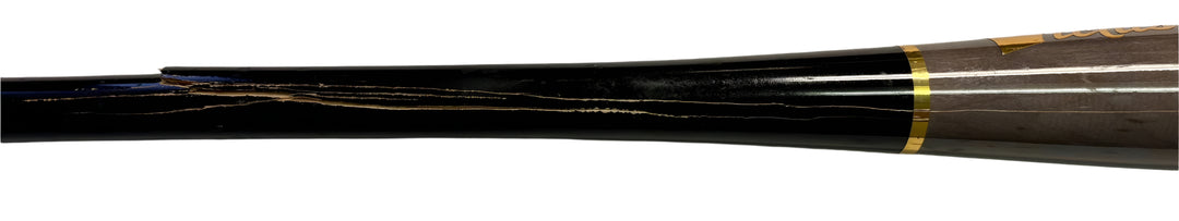 Rays Junior Caminero Game Used Autographed Broken Bat