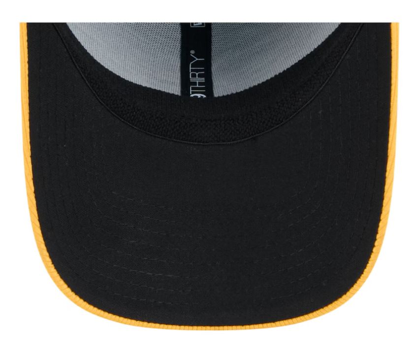 Rays New Era Light Blue/Yellow Burst 2025 Spring Training On-Field 39Thirty Flex Fit Hat