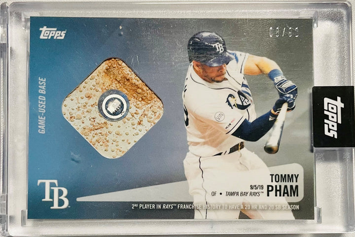 Rays Tommy Pham Topps Baseball Relic Card (08/90)