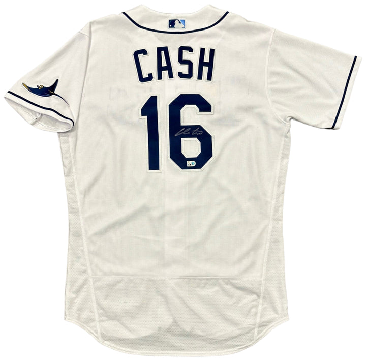 Rays Kevin Cash Authentic Autographed White Jersey