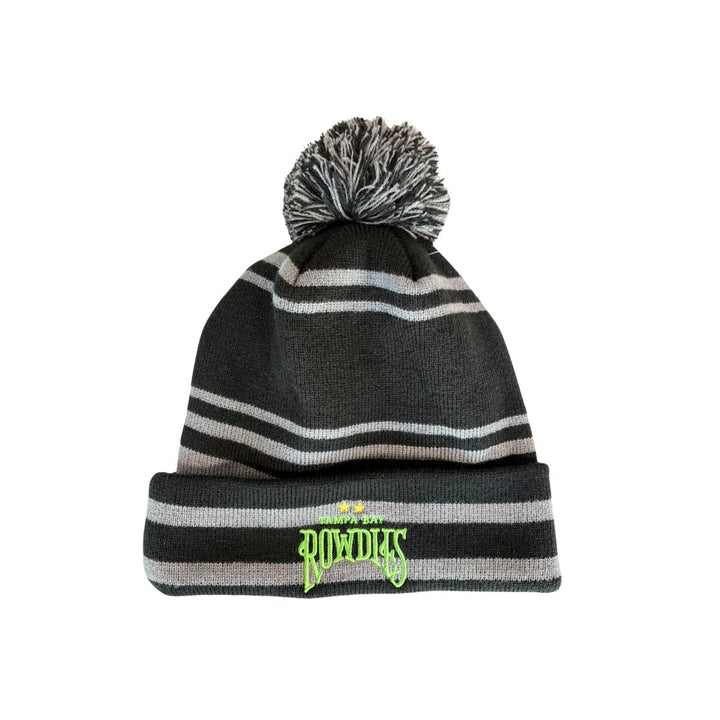 Rowdies Charly Black Two Star Knit Cap