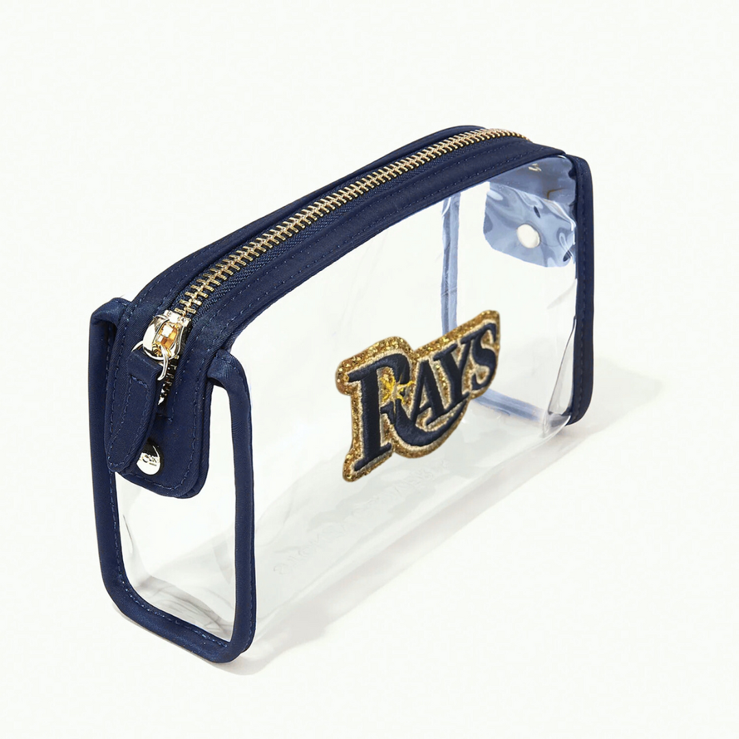 Rays Navy Stoney Clover Rays Clear Travel Pouch