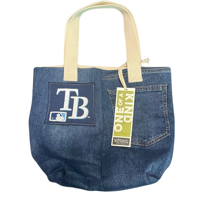 Rays Refried Upcycled Denim Tote Bag