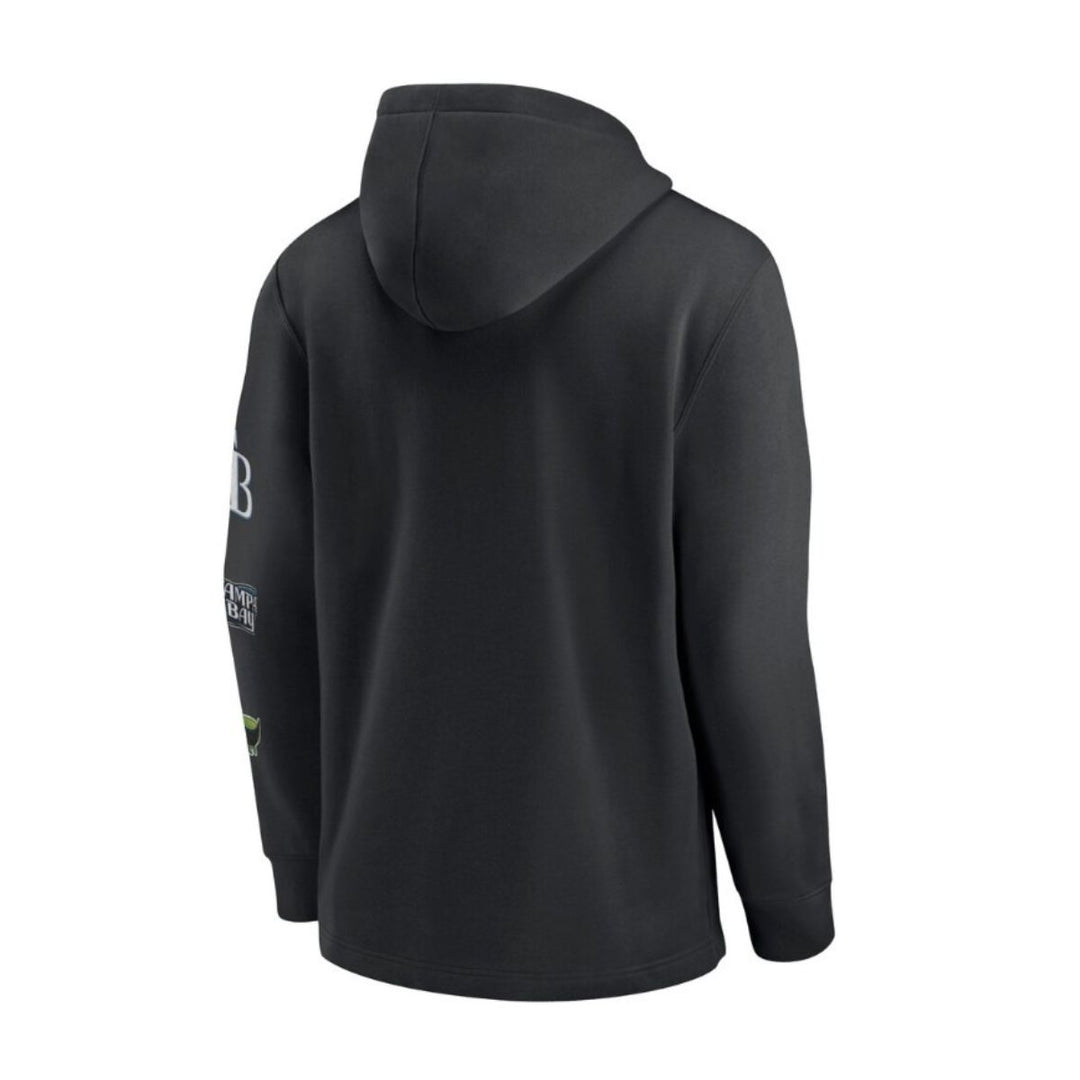 Rays Men's Nike Rewind Lefty Devil Rays Black Pullover Hoodie