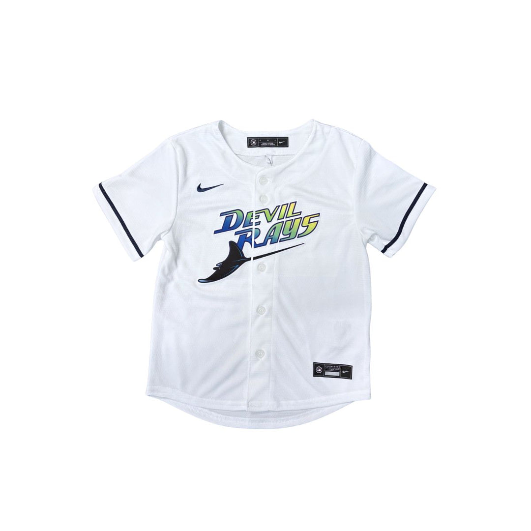 Devil Rays First Jersey Rays Toddler Nike White Devil Rays Baseline Replica Jersey | The Bay ...