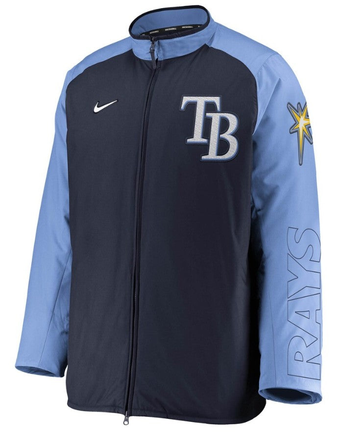 Rays Men's Nike Navy TB Authentic Collection Dugout Full-Zip Jacket