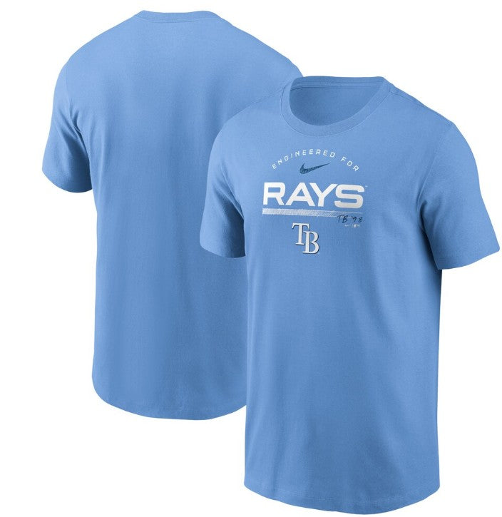 Rays Men's Nike Light Blue Engineered T-Shirt