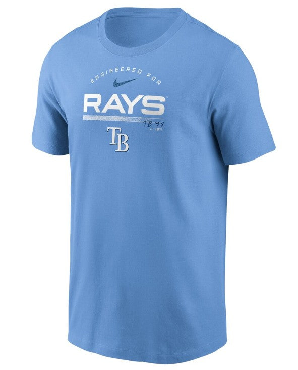 Rays Men's Nike Light Blue Engineered T-Shirt