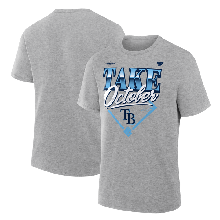 Rays Fanatics Gray 2026 Divisional Series Champions Locker Room T-Shirt