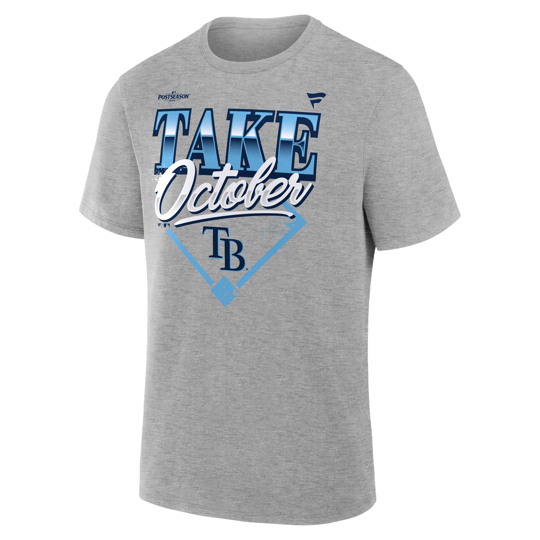 Rays Fanatics Gray 2026 Divisional Series Champions Locker Room T-Shirt