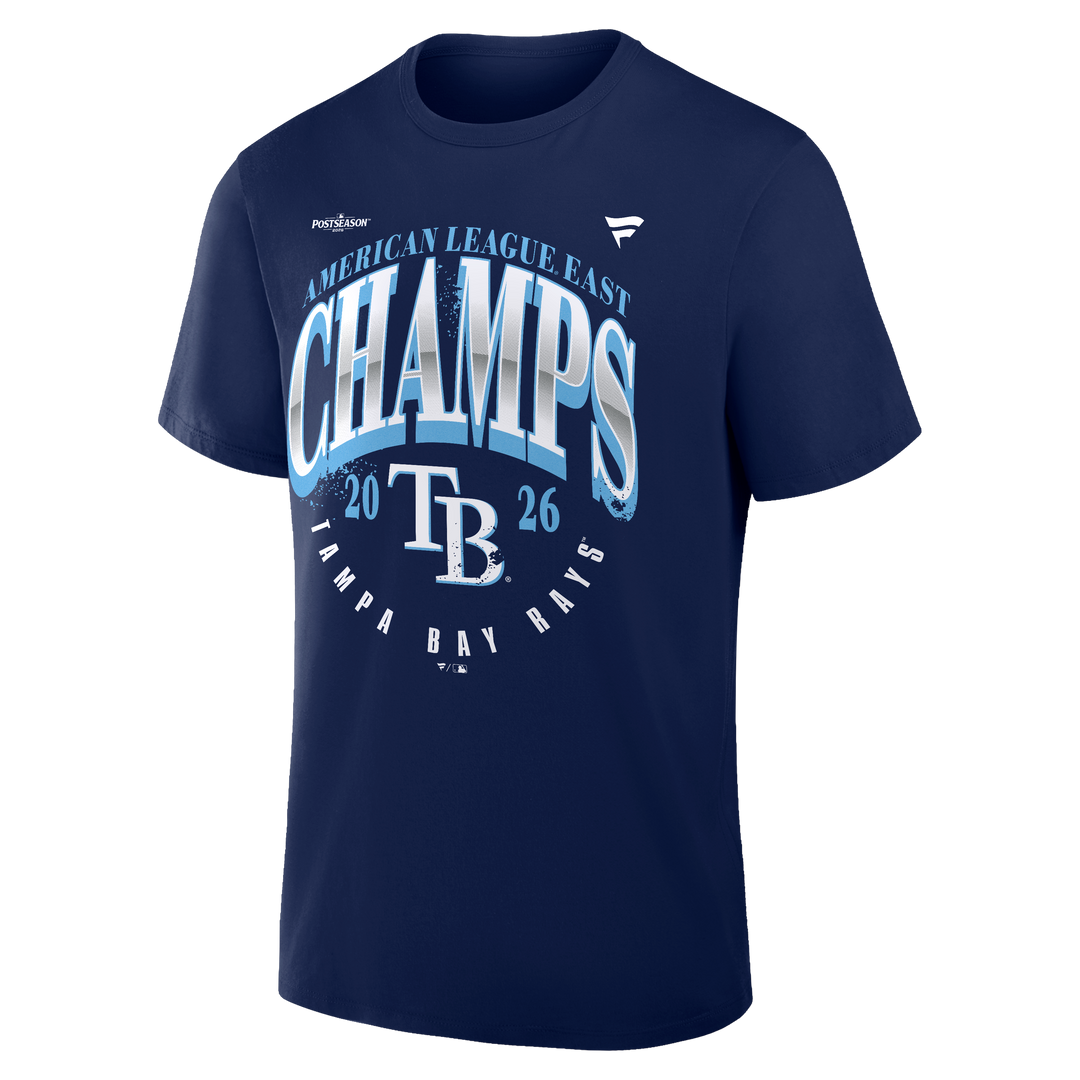 Rays Fanatics Navy 2026 Division Champs Locker Room T-Shirt
