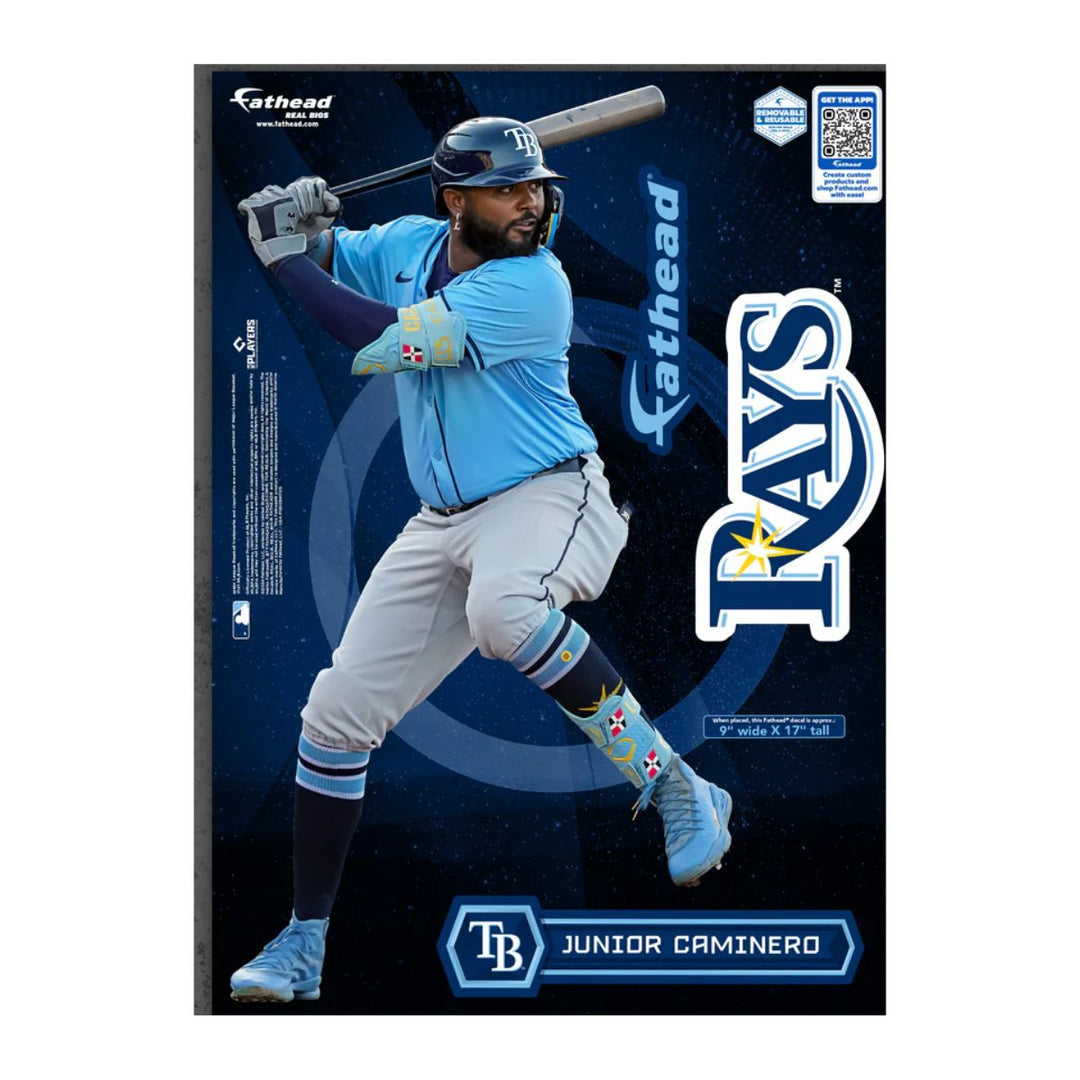 Rays Fathead Junior Caminero 5x7 Vinyl Decals