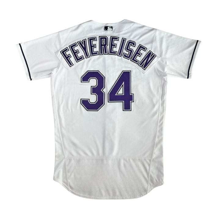 Rays J.P. Feyereisen Team Issued Authentic Devil Rays Jersey