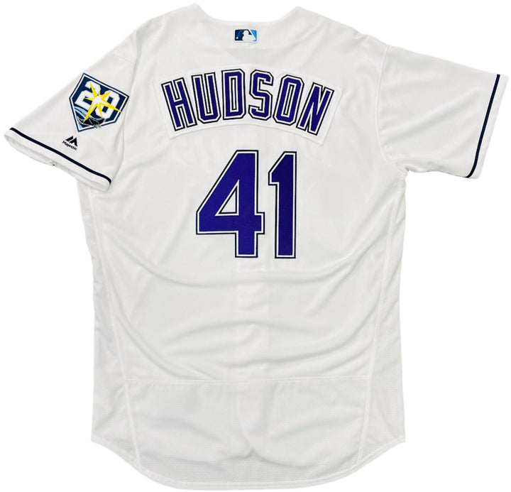 Rays Daniel Hudson Team Issued Authentic 20th Anniversary Devil Rays Jersey