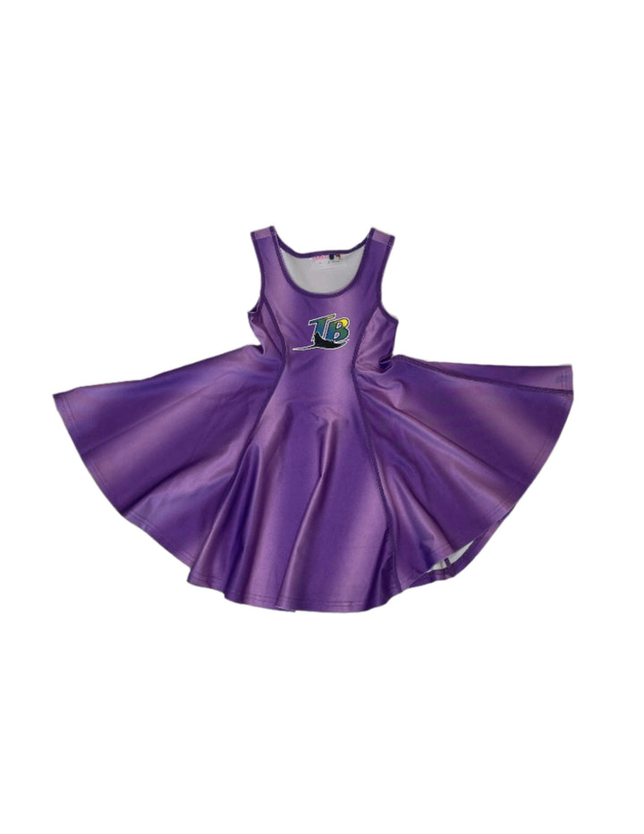 Rays Youth TEREZ Devil Rays Purple Ombre Skater Dress