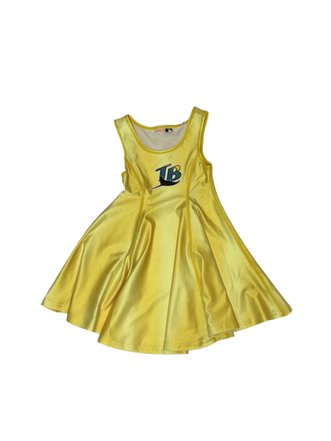 Rays Kids TEREZ Devil Rays Yellow Ombre Skater Dress