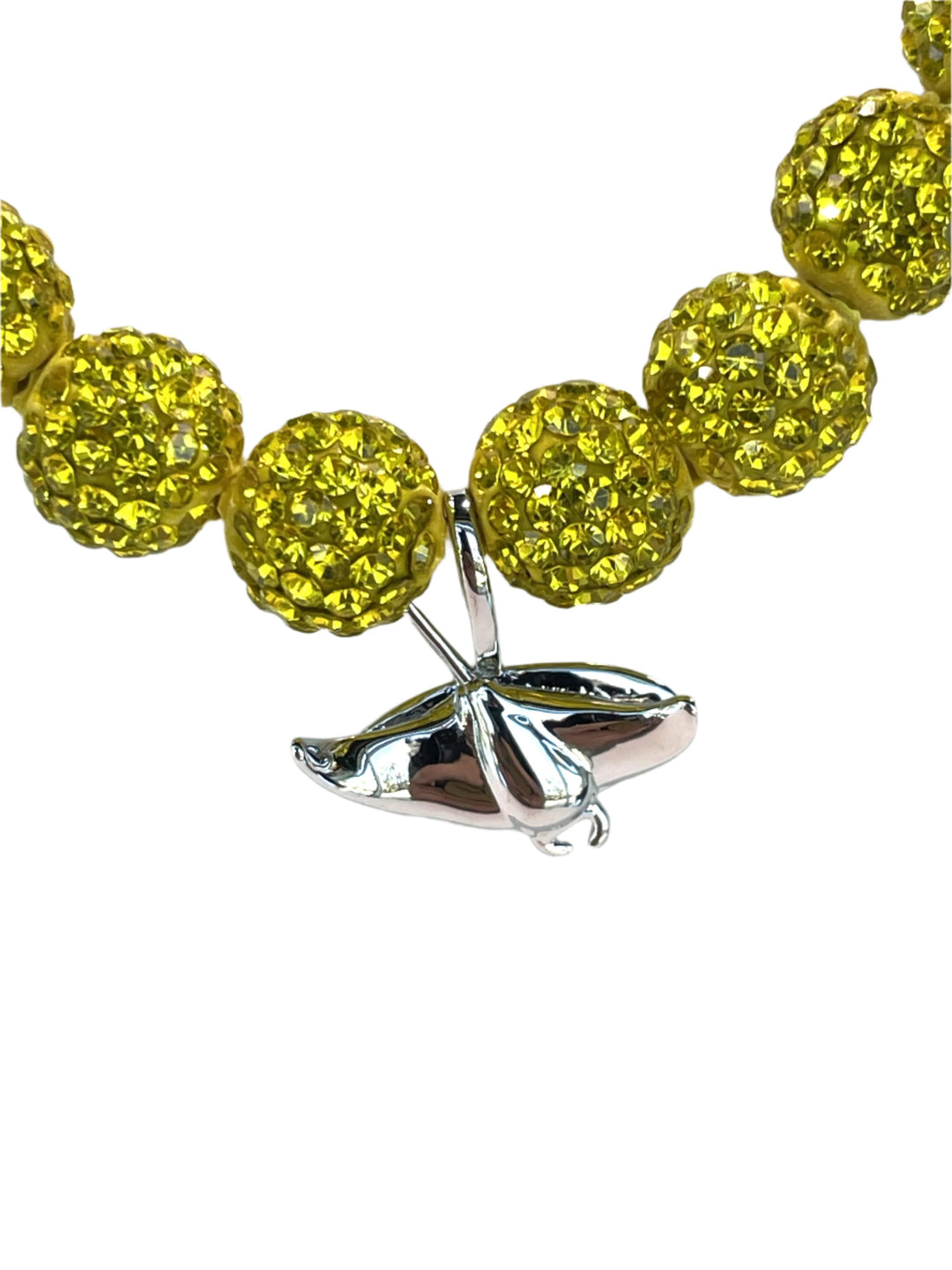 Rays Bijoux Sport Devil Rays Yellow Rhinestone Bead Necklace