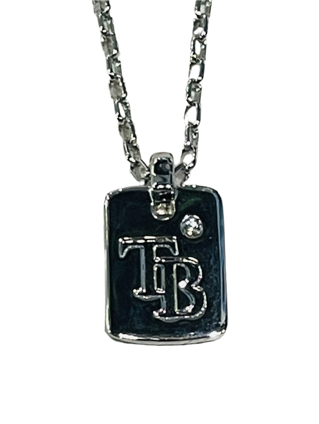 Rays Bijoux Dogtag Logo Charm Necklace