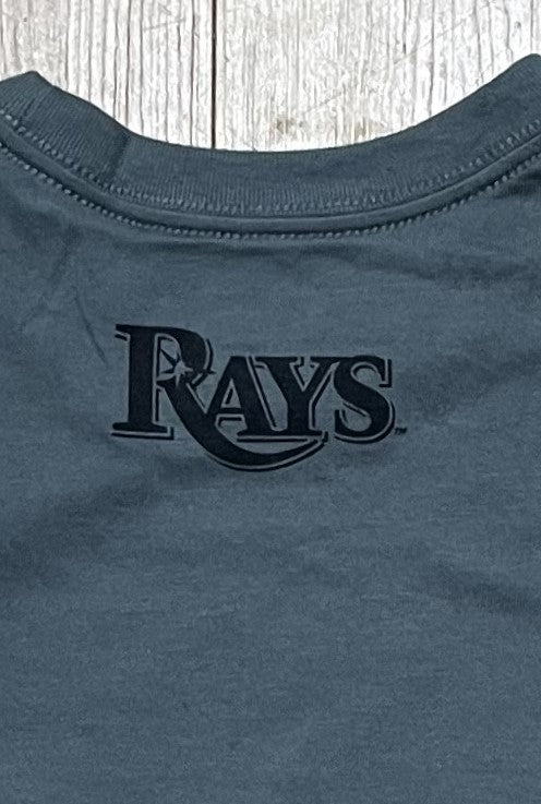 Rays Men's Grey BASEBALLISM Home Plate Pocket Tee