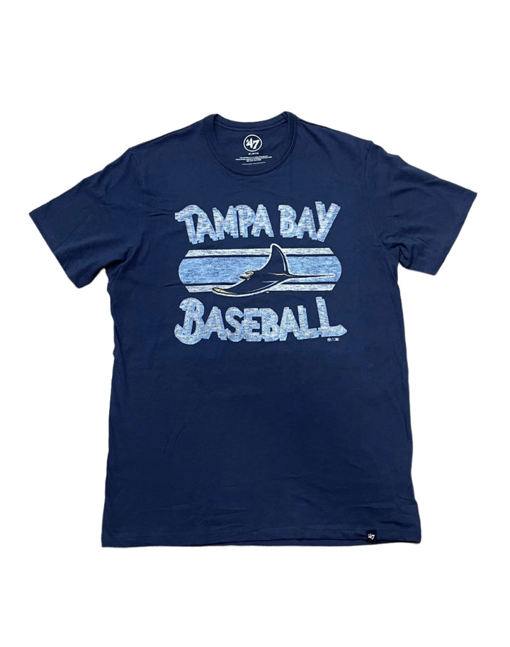 Rays Men's '47 Brand Navy Renew Franklin Devil Rays Tee