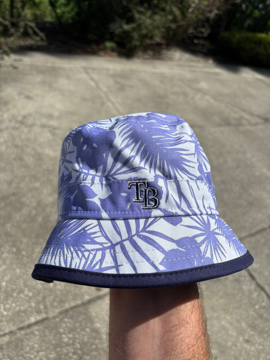 Rays New Era Spring Training 2025 White TB UV Color Changing Bucket Hat