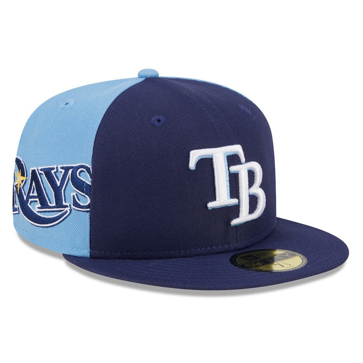 Rays New Era Navy Light Blue TB Gameday Rays Side Patch 59Fifty Fitted Hat