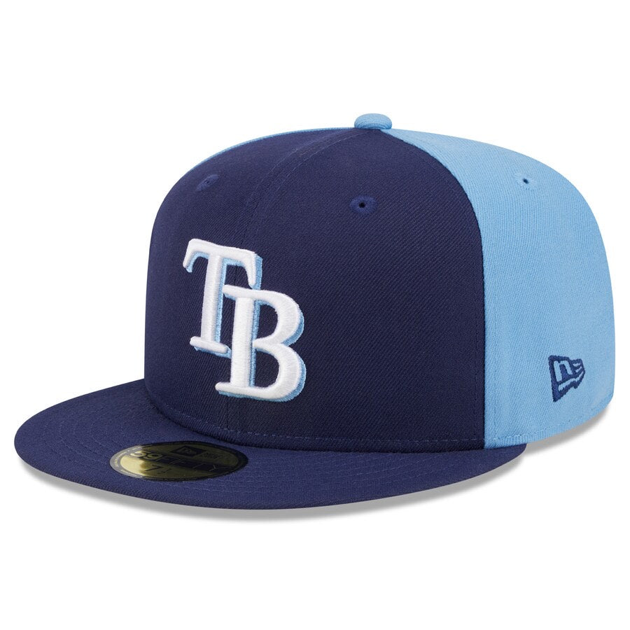 Rays New Era Navy Light Blue TB Gameday Rays Side Patch 59Fifty Fitted Hat
