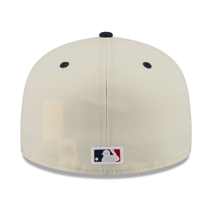 Rays New Era Cream Navy 2026 Fourth of July USA 250 59Fifty Fitted Hat