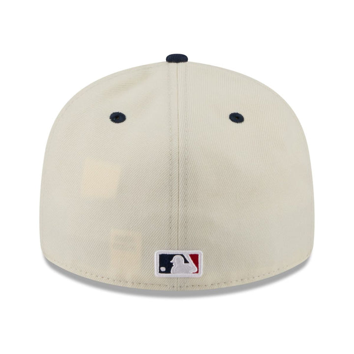 Rays New Era Cream Navy 2026 Fourth of July USA 250 Low Profile 59Fifty Fitted Hat